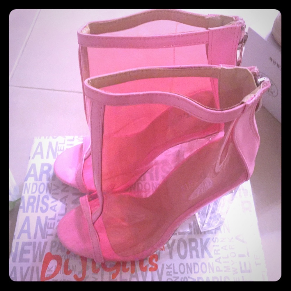 Pink booties